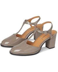 Johnston & Murphy - Amy T-Strap Pumps Wedge Shoes, Leather - Lyst