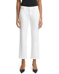 7 For All Mankind - Calie Straight Ankle Jeans, Cotton/Denim/Elastane - Lyst