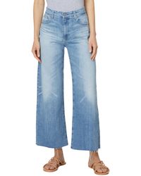 AG Jeans - Saige High Rise Straight Wide Leg Jeans - Lyst