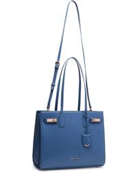 Anne Klein - Triple Compartment Minimal Tote With Double Turnlock - Lyst