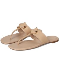 Kate Spade - Spade Flower Thong Sandal Wedge Shoes, Leather - Lyst