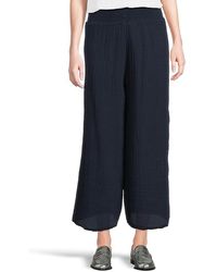 Michael Stars - Medina Smocked Waist Cropped Pants (Nocturnal) Dress Pants - Lyst