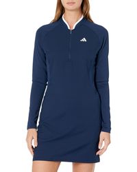 adidas Golf Standard Long Sleeve Golf Dress in Blue | Lyst