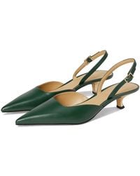 MICHAEL Michael Kors - Luna Kitten Sling Pump High Heels, Leather/Rubber - Lyst