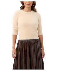 Trina Turk - Maliah Fuzzy Sweater Sweater Xs (Us 0-2) Polyester - Lyst