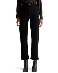 AG Jeans - Rian Super High Rise Straight Jeans - Lyst
