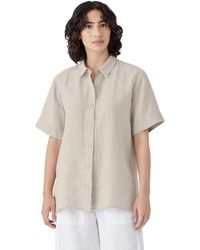 Eileen Fisher - Short Sleeve Long Shirt - Lyst