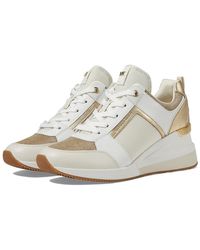 MICHAEL Michael Kors - Georgie Trainer Lace Up Casual Shoes, Leather - Lyst