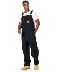 Carhartt Drill Carpenter Bib Overalls Unlined R29 in Natural for Men Lyst