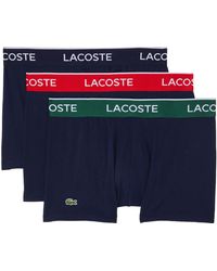 Lacoste - Trunks 3-pack Casual Classic Colorful Waistband - Lyst