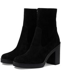 Stuart Weitzman - Bethenny 80 Zip Bootie Flat Shoes, Leather/Rubber - Lyst