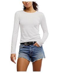 Free People - Nova T-Shirts Long Sleeve Clothing Xl 14) Cotton/Polyester - Lyst