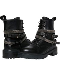 steve madden azure combat boot