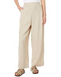 Madewell - Pull-on Straight Crop Pants In 100% Linen - Lyst