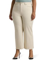 Lauren by Ralph Lauren - Plus-size High-rise Relaxed Cropped Jean - Lyst