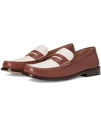 Cole Haan - Lana Lux Penny Loafers Remastered Flat Shoes Dark Cuoio Box Leather/Ivory Leather 6 B - Lyst