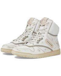 COACH - Distressed Leather High-top Sneaker - Lyst