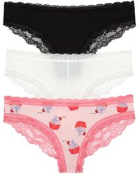 Honeydew Intimates - Aiden 3-pack Lace Back Hipster - Lyst