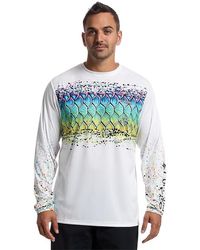 Columbia - Terminal Tackle Pfg X Bentley Long Sleeve Clothing/Pfg Bentley Tarpon Scales, Polyester - Lyst