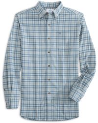 Southern Tide - Long Sleeve Flannel Ic Lakewood Plaid Sport Shirt - Lyst