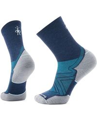 Smartwool - Run Targeted Cushion Mid Crew Socks (Deep) Crew Cut Socks Shoes - Lyst