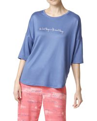 LOFT Seashell Pajama Shorts in Blue Womens Clothing Nightwear and sleepwear Pyjamas 