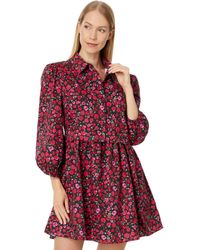 English Factory - Floral Shirt Mini Dress - Lyst