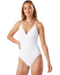 Tommy Bahama - Pearl Over The Shoulder Cross Front One-piece - Lyst