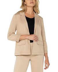 Liverpool Los Angeles - Fitted Blazer Soft Touch Twill Clothing, Cotton/Rayon/Spandex - Lyst