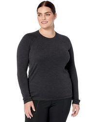 Smartwool - Plus Size Classic Thermal Merino Base Layer Crew (Charcoal Heather) Clothing - Lyst