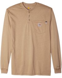 Carhartt Force Cotton S/s Henley in 