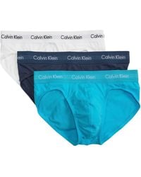 Calvin Klein - Cotton Stretch 3-pack Hip Brief - Lyst