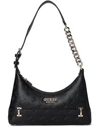 Guess - Zarela Top Zip Shoulder Bag Shoulder Handbags, Polyurethane - Lyst