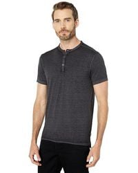 John Varvatos - Three-Button Henley K4463V2B (Charcoal Heather) Clothing - Lyst