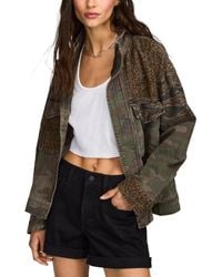 Lucky Brand - Patchwork Camo Cropped Jacket - Lyst
