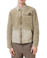 AllSaints - Rothwell Washed Jacket Jacket, Canvas/Cotton - Lyst