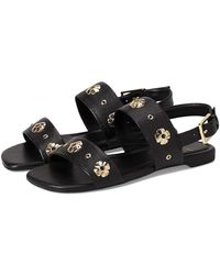 Kate Spade - Spade Flower Stud Pebbled Leather Flat Sandals Wedge Shoes 6.5 B - Lyst