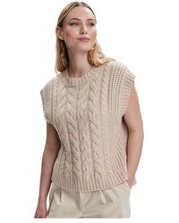 Varley - Pixie Relaxed Cable Tank Top Sweater, Nylon/Polyester/Viscose - Lyst