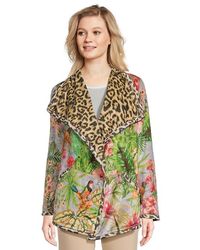 Johnny Was - Joan Wrap Binded Sherpa Jacket (Reversible) Clothing, Polyester - Lyst
