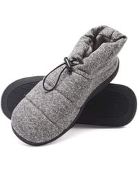 Hanes Slipper Boot House Shoes - Gray