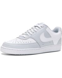 Nike - Court Vision Low Cross Training Shoes Cool/ Faux Leather - Lyst