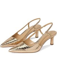 MICHAEL Michael Kors - Alora Mid Sling High Heels, Synthetic - Lyst