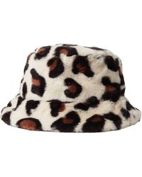 Badgley Mischka Leopard Bucket Hat - Black