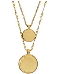 Madewell Coin Necklace Set - Metallic