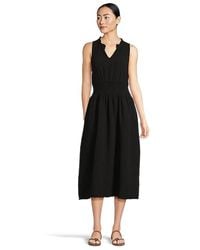 Mod-o-doc - Smocked Waist Midi Tank Top Dress Dress Lg (Us 12-14) Cotton - Lyst