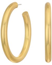 Madewell Chunky Oversized Hoop Earrings - Metallic