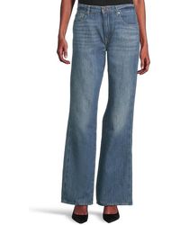 7 For All Mankind - Tess Trouser Jeans, Denim/Lyocell - Lyst