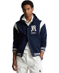 Polo Ralph Lauren - Fleece Hooded Baseball Jacket - Lyst