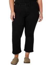 Madewell - Plus Kick Out Crop Jeans In Black Rinse Wash - Lyst