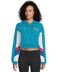 PUMA - Bmw M Motorsport Sweat Jacket Jacket, Cotton/Polyester - Lyst